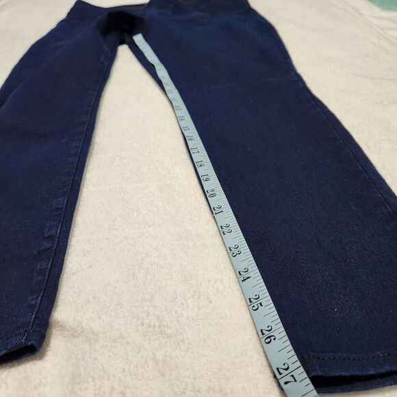 Old Navy Super Skinny Jeans Women Size 14 Short Navy Blue Stretch Mid-rise  B9 - Picture 8 of 13